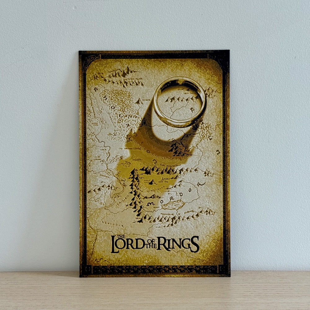 Arte de Pared “El Señor de los Anillos” Impreso en 3D — Sombra del Anillo Único, Torre de Sauron, Mapa de la Tierra Media — Decoración Fantástica de Tolkien